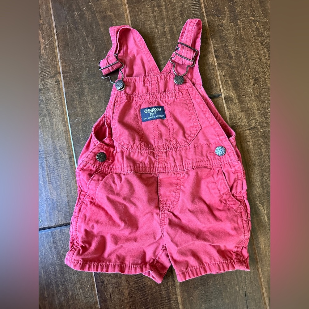 OshKosh B'gosh Red Overalls, 9m